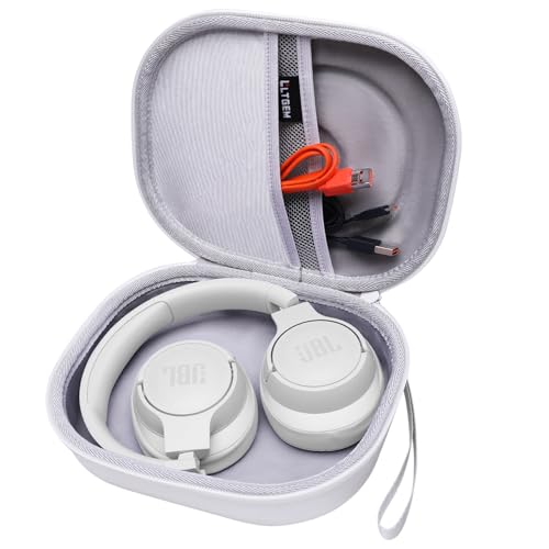 LTGEM EVA Hartschalenhülle für JBL Live 770NC/660NC/650BT/460NC/670NC/400BT/500BT und JBL Tune 770NC/710BT/720BT/760NC/700BT/750BT/510BT/660NC/520BT/500/Tour One/E45BT Bluetooth-Kopfhörer, kabellos, von L LTGEM