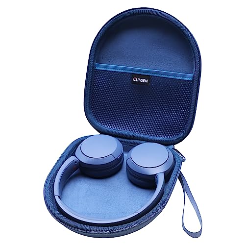 LTGEM Hartschalen-Schutzhülle für Sony WH-CH520 & JBL Tune 510BT / 710BT / 660NC / 520BT / Live 460NC / Live 660NC kabellose Bluetooth-Kopfhörer, Reise-Schutztasche, Blau + Blau von L LTGEM