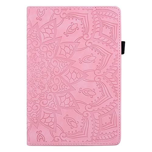 Hülle für Samsung Galaxy Tab A 10.1 2019 Schutzhülle SM-T510/T515/T517 Prämie PU Leder Folio Flip Case Cover mit Kartentasche,Standfunktion, für Galaxy Tab A 10.1 Zoll 2019 Tablet,Rosa von L&Btech