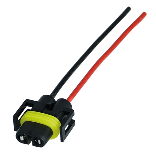 1x H8 H11 Lampen Stecker Fassung Sockel Lampenfassung Lampensockel Lampenstecker PGJ19-1 PGJ19-2 mit Kabel für Lampen Glühlampen Glühbirnen von L & P Car Design