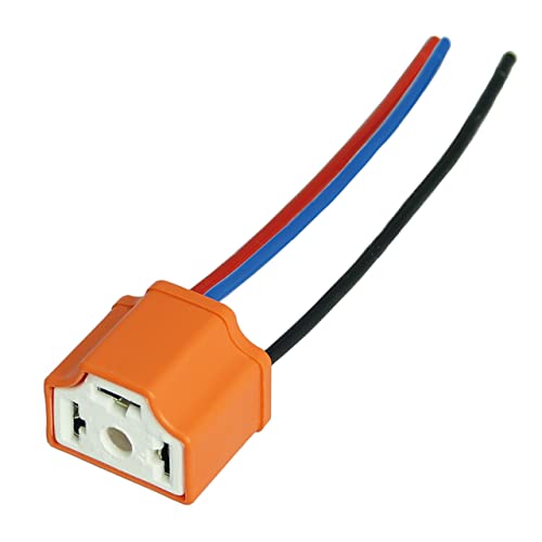 L & P Car Design 1x H4 Lampen Stecker Fassung Sockel Keramik Lampenfassung Lampensockel Lampenstecker P43t mit Kabell für Lampen Glühlampen Glühbirnen L & P Car Design 1x H4 Lampen Stecker Fassung Sockel Keramik Lampenfassung Lampensockel Lampenstecker P43t mit Kabell für Lampen Glühlampen Glühbirnen von L & P Car Design