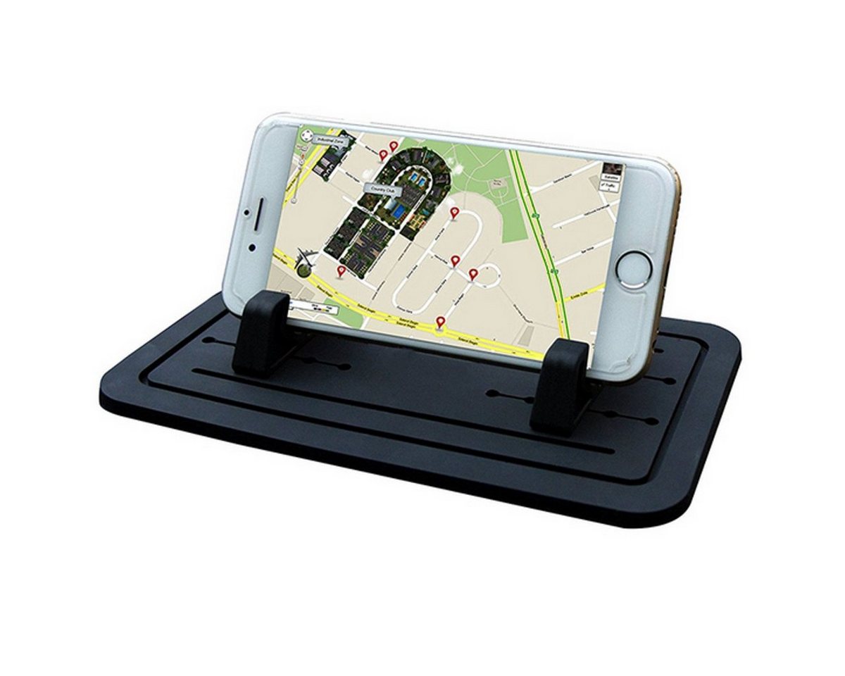 L & P Car Design Auto Antirutschmatte Haftpad Ablage iPhone Samsung Handy-Halterung, (1 Stück, 3-tlg., kompatibel mit vielen Smartphones) von L & P Car Design