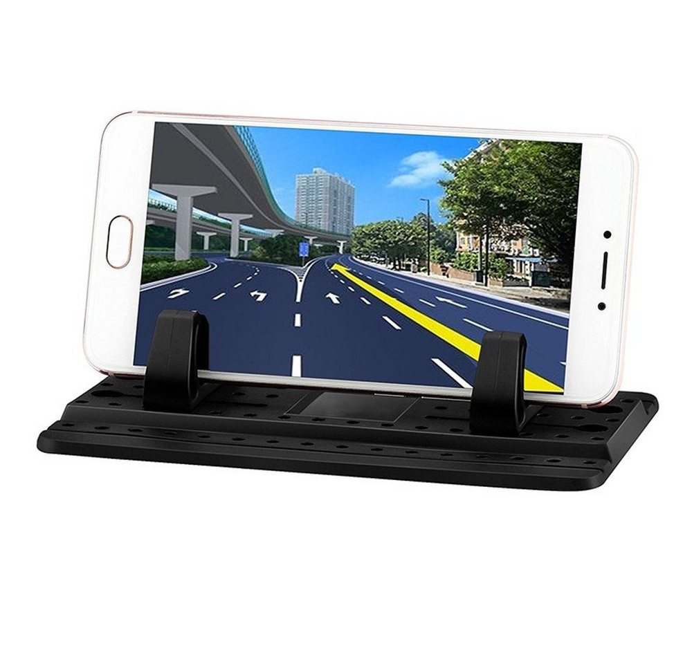 L & P Car Design Haftpad Antirutschmatte Auto Ablage iPhone Samsung Handy-Halterung, (1 Stück, 3-tlg., kompatibel mit vielen Smartphones) von L & P Car Design