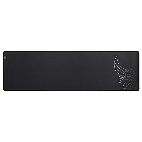 L33T E-Sports Gaming Mauspad (XXL) 920 x 294 x 4 mm (extradick), rutschfreie Unterseite für mehr Stabilität, Hochwertige Textiloberfläche, vernähten Kanten, Gute Gleiteigenschaften, Größe XXL von L33T Gaming