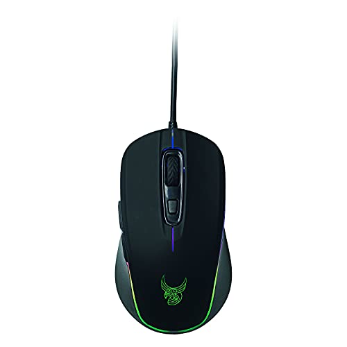 L33T Gaming E-Sports TYRFING, optische Gaming Mouse, Computer Maus, 6-Tasten, 10000 DPI, bis zu 20 Millionen Klicks, RGB Beleuchtung, HQ USB-Anschluss, Links- als Rechtshänder, Ultrahartes ABS Gehäuse L33T Gaming E-Sports TYRFING, optische Gaming Mouse, Computer Maus, 6-Tasten, 10000 DPI, bis zu 20 Millionen Klicks, RGB Beleuchtung, HQ USB-Anschluss, Links- als Rechtshänder, Ultrahartes ABS Gehäuse von L33T Gaming