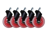 L33T Gaming 160530 3inch Rubber Casters, Red, 5pcs L33T Gaming 160530 3inch Rubber Casters, Red, 5pcs von L33T