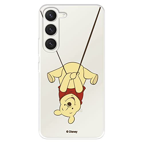 LA CASA DE LAS CARCASAS Schutzhülle für Samsung Galaxy S23, offizielles Disney Winnie Schaukel zum Schutz Ihres Handys, flexible Silikonhülle mit offizieller Lizenz von Winnie The Pooh von LA CASA DE LAS CARCASAS