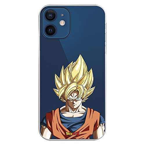 Offizielle Dragon Ball Goku Super Saiyan Hülle für iPhone 12 Mini, Schutzhülle für Apple iPhone 12 Mini Offizielles Lizenzprodukt von Dragon Ball von LA CASA DE LAS CARCASAS