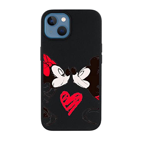 Offizielle Schutzhülle für iPhone 13 von Lilo & Stitch, Silikon, Schwarz, zum Schutz Ihres Handys. Wählen Sie die Art der Hülle, die Sie am besten mögen, mit offizieller Disney-Lizenz von LA CASA DE LAS CARCASAS