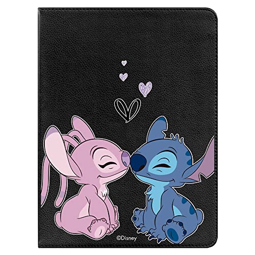 Schutzhülle für Apple iPad 12,9 Pro, offizielle Disney Lilo & Stitch Kuss. [Tablet-Hülle] [Fallschutz] 360 Grad drehbar [Standfunktion]. von LA CASA DE LAS CARCASAS