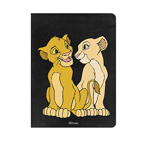 Schutzhülle für Apple iPad 12,9 Pro, offizielle Disney Simba und Nala Blicke [Tablet-Hülle] [Fallschutz] 360 Grad drehbar [Standfunktion]. von LA CASA DE LAS CARCASAS