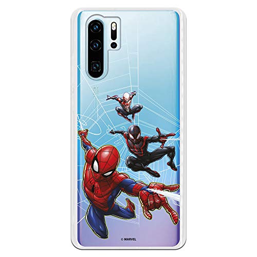 Schutzhülle für Huawei P30 Pro, offizielles Marvel-Spider-Man-Spinnennetz-Muster, zum Schutz Ihres Handys, flexibles Silikon, offizielles Lizenzprodukt von Marvel. von LA CASA DE LAS CARCASAS