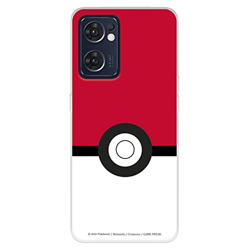 Schutzhülle für OPPO Find X5 Lite von Pokémon, Pokéball, zum Schutz Ihres Handys, flexibles Silikon, offizielles Pokémon-Lizenz von LA CASA DE LAS CARCASAS