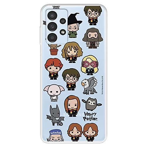 Schutzhülle für Samsung Galaxy A13 4G, offizielles Harry Potter-Figuren, transparente Symbole, zum Schutz Ihres Handys, flexibles Silikon, offizielles Lizenzprodukt von Harry Potter von LA CASA DE LAS CARCASAS