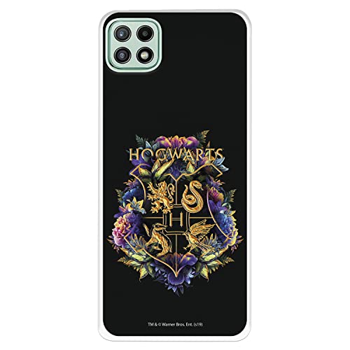 Schutzhülle für Samsung Galaxy A22 5G, offizielles Harry Potter Hogwarts, transparent, zum Schutz Ihres Handys, flexibel, mit offizieller Lizenz von Harry Potter von LA CASA DE LAS CARCASAS