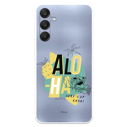Schutzhülle für Samsung Galaxy A25 5G, offizielle Lilo & Stitch Alo Transparent zum Schutz Ihres Handys. Schutzhülle für Samsung Galaxy A25 5G aus flexiblem Silikon, offiziell lizenziert von Disney von LA CASA DE LAS CARCASAS