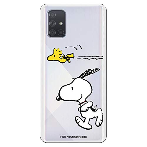 Offizielle Hülle für Samsung Galaxy A71 von Snoopy Woodstock und Snoopy Running zum Schutz Ihres Mobiltelefons. Offiziell lizenzierte Flexible Peanuts-Silikonhülle für Samsung. von LA CASA DE LAS CARCASAS