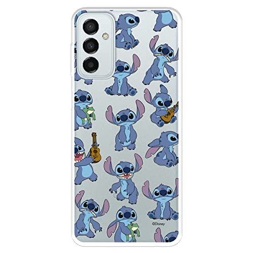 Schutzhülle für Samsung Galaxy M23 5G, Samsung Galaxy M13, offizielles Disney Stitch Patron, transparent, zum Schutz Ihres Handys, flexibel, mit offizieller Lizenz von LA CASA DE LAS CARCASAS