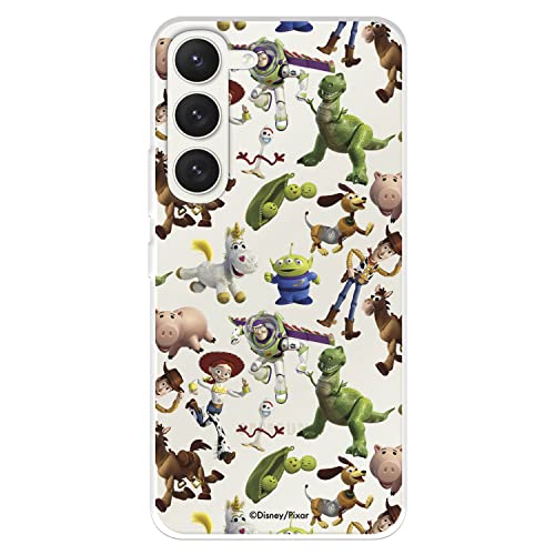 Schutzhülle für Samsung Galaxy S23 Offizielle Disney Puppen Toy Story Silhouetten zum Schutz Ihres Handys. Flexible Silikonhülle mit offizieller Lizenz von Toy Story von LA CASA DE LAS CARCASAS