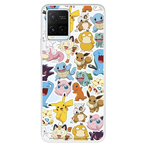 Schutzhülle für Vivo Y21S – Y33s – Y21 – Offizielle Pokemon Sticker zum Schutz Ihres Handys – Vivo weiche Silikonhülle mit offizieller Pokémon-Lizenz von LA CASA DE LAS CARCASAS