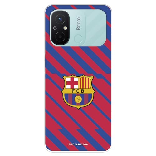 Schutzhülle für Xiaomi Redmi 12C FC Barcelona BarÇa Schutzschild transparent Schutz für Ihr Handy. Flexible Silikonhülle mit offizieller Lizenz von FC Barcelona von LA CASA DE LAS CARCASAS