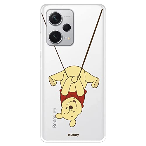 Schutzhülle für Xiaomi Redmi Note 12 Pro+ 5G, offizielles Disney Winnie Schaukel zum Schutz Ihres Handys. Schutzhülle für Xiaomi aus flexiblem transparentem Silikon, offizielles Lizenzprodukt von LA CASA DE LAS CARCASAS