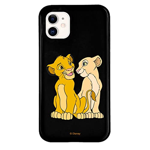 Schutzhülle für iPhone 11 Offizielle Simba und Nala Silhouette aus schwarzem Silikon zum Schutz Ihres Handys. Wählen Sie die Art der Schutzhülle, die Sie am besten mögen, mit offizieller Disney-Lizenz von LA CASA DE LAS CARCASAS