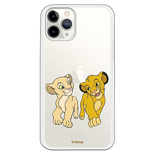 Schutzhülle für iPhone 11 Pro, offizielles Lizenzprodukt von El Rey León Simba und Nala Mirada Complice, zum Schutz Ihres Handys. Carcasa für Apple von Silicon Flexible Con Lizenz von Disney. von LA CASA DE LAS CARCASAS