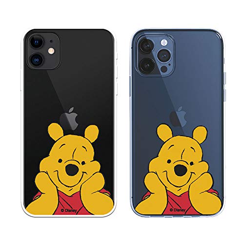 Schutzhülle für iPhone 12, iPhone 12 Pro, offizielles Winnie The Pooh Winnie Posado zum Schutz Ihres Handys. Flexible Silikonhülle mit offizieller Disney-Lizenz von LA CASA DE LAS CARCASAS