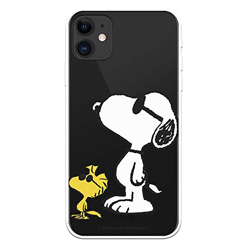 Schutzhülle für iPhone 12 Mini, offizielles Snoopy Woodstock und Snoopy Posado zum Schutz Ihres Handys. Flexible Silikonhülle mit offizieller Lizenz von Peanuts von LA CASA DE LAS CARCASAS