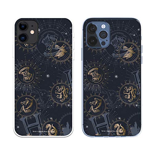 Schutzhülle für iPhone 12 – iPhone 12 Pro, offizielles Harry Potter Sternzeichen, zum Schutz Ihres Handys, aus flexiblem Silikon, offizielles Lizenzprodukt von Harry Potter von LA CASA DE LAS CARCASAS