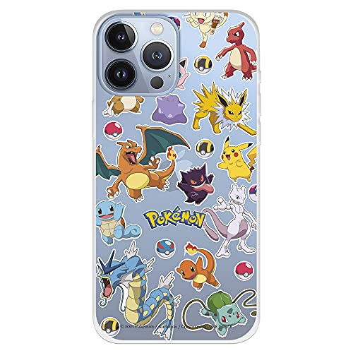 Schutzhülle für iPhone 13 Pro Max, offizielles Pokémon-Sticker und Pokéball. Wählen Sie das Design, das Ihnen gefällt, für Ihr iPhone 13 Pro Max von LA CASA DE LAS CARCASAS