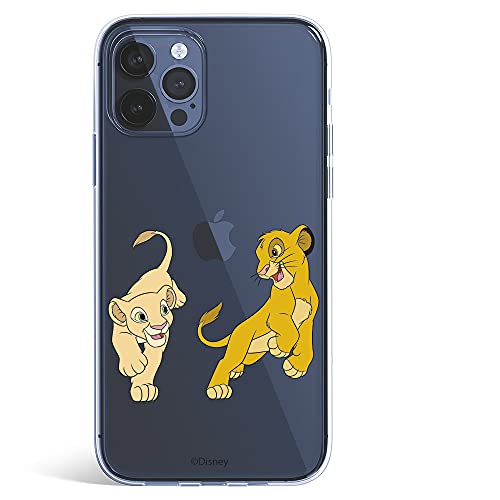 Schutzhülle für iPhone 13 Pro Offizielle Disney Simba und Nala spielen - Der König der Löwen von LA CASA DE LAS CARCASAS