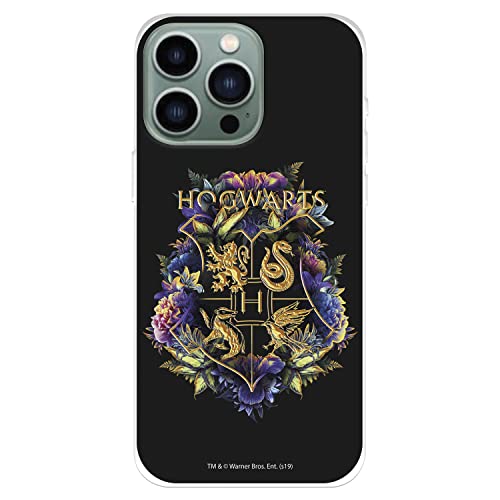 Schutzhülle für iPhone 14 Pro Max, offizielle Harry Potter, Hogwarts Floral zum Schutz Ihres Handys, flexibel, mit offizieller Lizenz von Harry Potter von LA CASA DE LAS CARCASAS