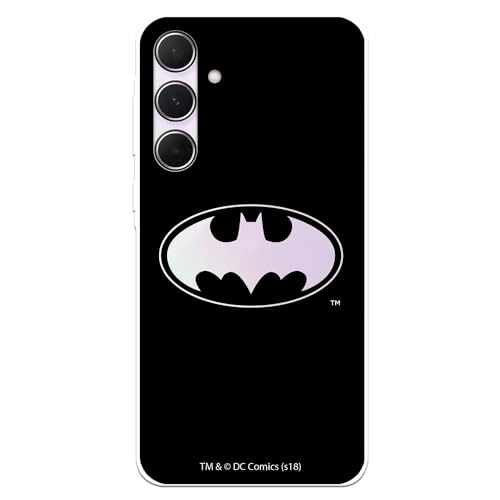 LA CASA DE LAS CARCASAS Schutzhülle für Samsung Galaxy A55 5G Batman, transparent, Silikon, transparent, exklusives Design, offizielles Lizenzprodukt von LA CASA DE LAS CARCASAS