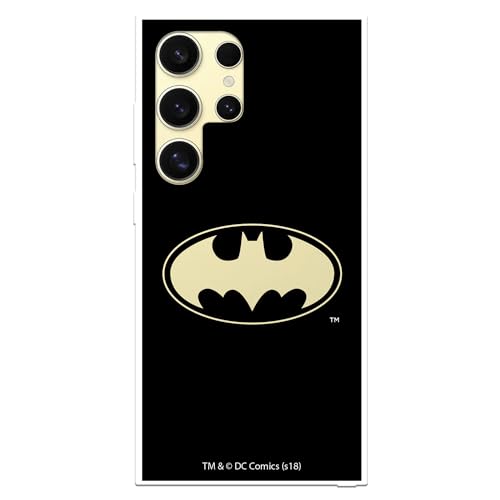Schutzhülle kompatibel mit Samsung Galaxy S24 Ultra offiziell DC Comics Batman Logo Transparent zum Schutz Ihres Handys. Flexible transparente Silikonhülle mit offizieller Lizenz von DC Comics von LA CASA DE LAS CARCASAS
