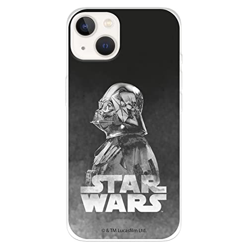 Star Wars Schutzhülle für iPhone 14, offizielle Star Wars, Darth Vader, schwarzer Hintergrund, zum Schutz Ihres Handys, flexibel, mit offizieller Lizenz von Star Wars von LA CASA DE LAS CARCASAS