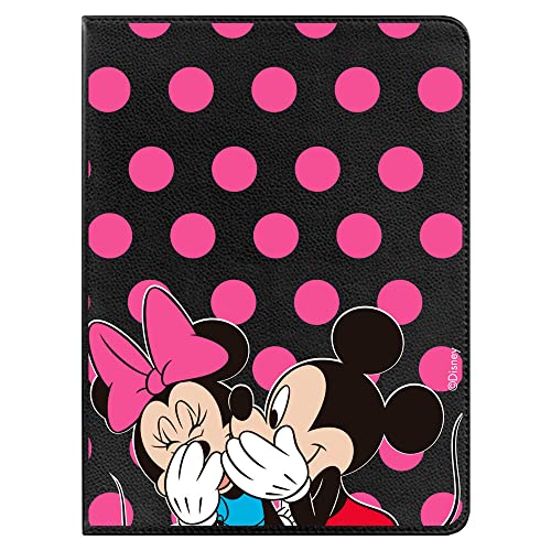Tablet-Hülle für Samsung Galaxy Tab A7 2020 Offizielle Disney Mickey und Minnie Punkte [Tablet-Hülle] [Fallschutz] 360 Grad drehbar [Standfunktion]. von LA CASA DE LAS CARCASAS