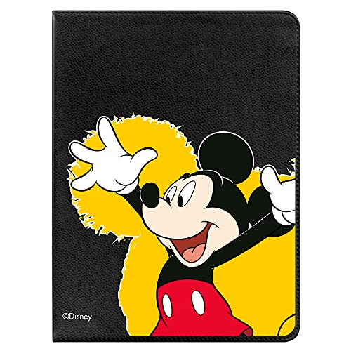 Tablet-Schutzhülle für Samsung Galaxy Tab A 2018, offizielles Disney Mickey Logo Gelb. [Tablet-Hülle] [Fallschutz] 360 Grad drehbar [Standfunktion]. von LA CASA DE LAS CARCASAS