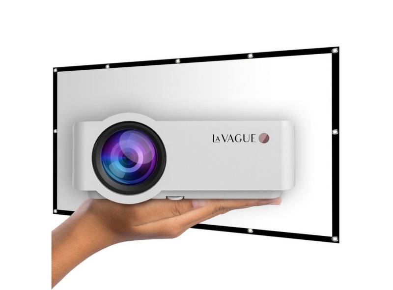 LA VAGUE LV-HD320 BUNDLE LED-Projektor inkl. LV-STA100FP LED-Beamer (2500 lm, 1000:1, 1920 x 1080 px, LED-Projektor inkl. LV-STA100FP) von LA VAGUE