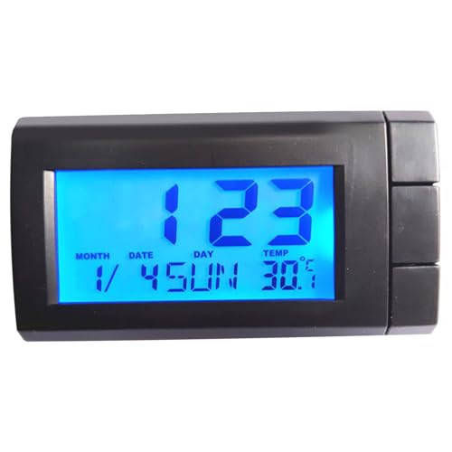 Reben Sie auf der Uhr für Auto -Armaturenbrett, Autouhr mit Datum und Temperatur, batteriebetriebener Stick am Armaturenbrett mit Befestigungsband und blauer Hintergrundbeleuchtung Reben Sie auf der Uhr für Auto -Armaturenbrett, Autouhr mit Datum und Temperatur, batteriebetriebener Stick am Armaturenbrett mit Befestigungsband und blauer Hintergrundbeleuchtung von LAANCOO