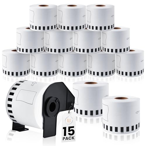 LABEL-BILLIGER 20Stk Etikettendrucker Selbstklebend DK-22205 Endlosetiketten Kompatible mit Brother P-Touch 62mm x 30.48m LABEL-BILLIGER 20Stk Etikettendrucker Selbstklebend DK-22205 Endlosetiketten Kompatible mit Brother P-Touch 62mm x 30.48m von LABEL BILLIGER