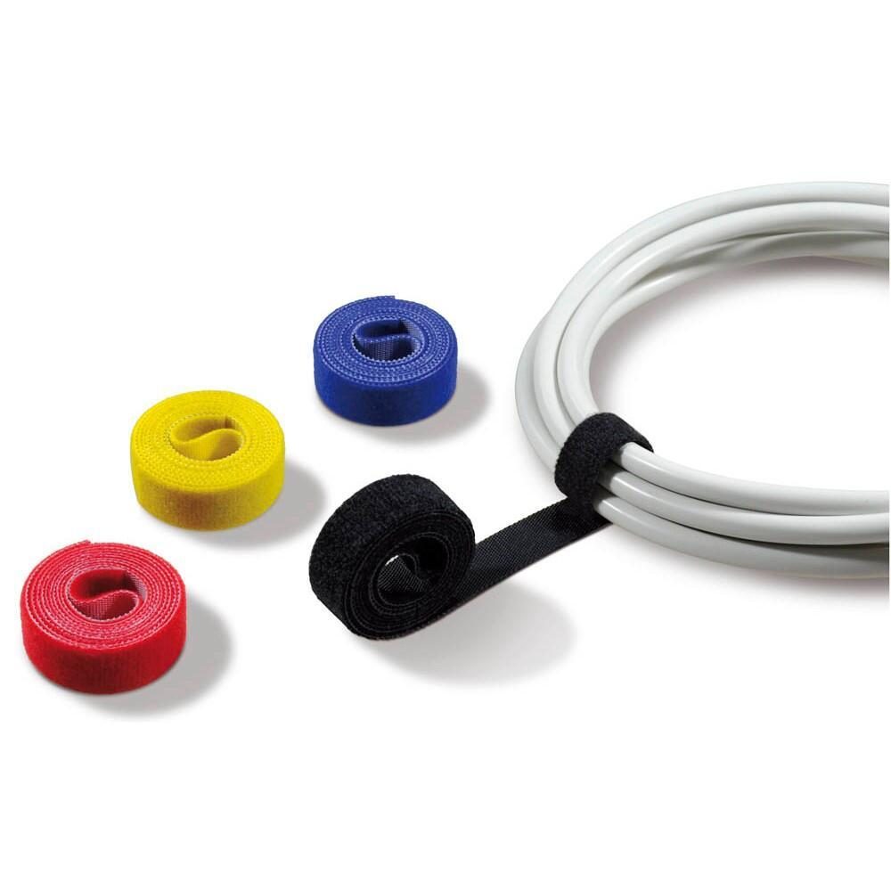 LABEL THE CABLE Klettband rot, gelb, schwarz, blau von LABEL THE CABLE