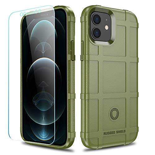 LABILUS iPhone 12 Hülle, iPhone 12 Pro Hülle, (Rugged Shield Serie) TPU Dicke Solid Armor Tactical Protective Cover Case for iPhone 12/12 Pro (6,1 Zoll) - Armeegrün von LABILUS