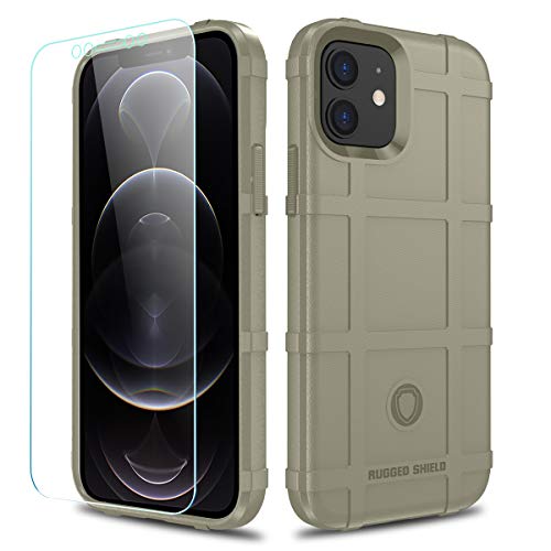 LABILUS iPhone 12 Hülle, iPhone 12 Pro Hülle, (Rugged Shield Serie) TPU Dicke Solid Armor Tactical Protective Cover Case for iPhone 12/12 Pro (6,1 Zoll) - Light Clay von LABILUS