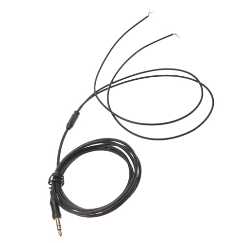 LABRIMP 1Stück Kopfhörer Reparaturkabel Tpe Schwarz Kerne aus Sauerstofffreiem Kupfer Hochwertiges Ersatzkabel für DIY Kopfhörer Langlebig Kopfhörerzubehör von LABRIMP