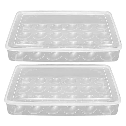 LABRIMP Eierhalter für den Kühlschrank 24 Fächer Eierhalter Aufbewahrungsbox Küche doppelschichtiger Eier-Organizer Aufbewahrung LABRIMP Eierhalter für den Kühlschrank 24 Fächer Eierhalter Aufbewahrungsbox Küche doppelschichtiger Eier-Organizer Aufbewahrung von LABRIMP