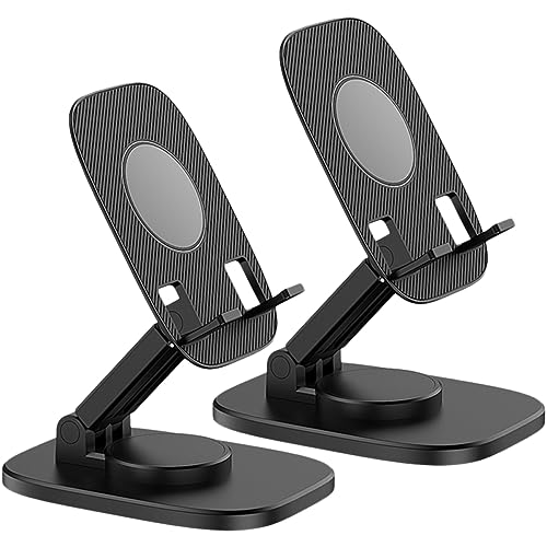 LABRIMP 2 Stück 360 Handy Halterung Drehen Inhaber Handyhalterung Halterung Telefonständer Für Schreibtisch Zusammenklappbarer Handyhalter Stand Tablet-Halter Black Rutschfestes Silikon LABRIMP 2 Stück 360 Handy Halterung Drehen Inhaber Handyhalterung Halterung Telefonständer Für Schreibtisch Zusammenklappbarer Handyhalter Stand Tablet-Halter Black Rutschfestes Silikon von LABRIMP