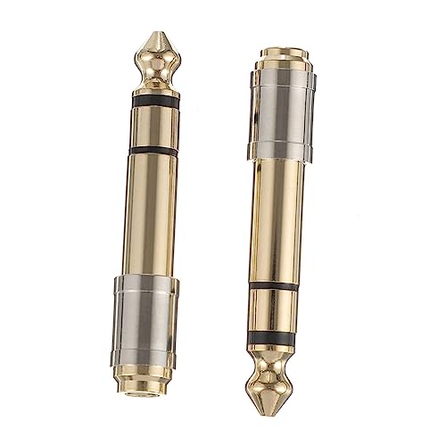 LABRIMP 2Stücke Audio Adapter aus Reinem Kupfer für Kopfhörer Kompatibel mit Audiogeräten Leicht Tragbar für Büro Videoanwendungen LABRIMP 2Stücke Audio Adapter aus Reinem Kupfer für Kopfhörer Kompatibel mit Audiogeräten Leicht Tragbar für Büro Videoanwendungen von LABRIMP