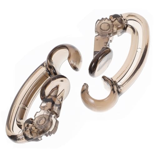 LABRIMP 2Stücke Ohrhaken für Kopfhörer rutschfeste Ohrclip Halter für pro Ergonomisches Design für Sicheren Halt Beim Sport Aktivitäten Transparent von LABRIMP